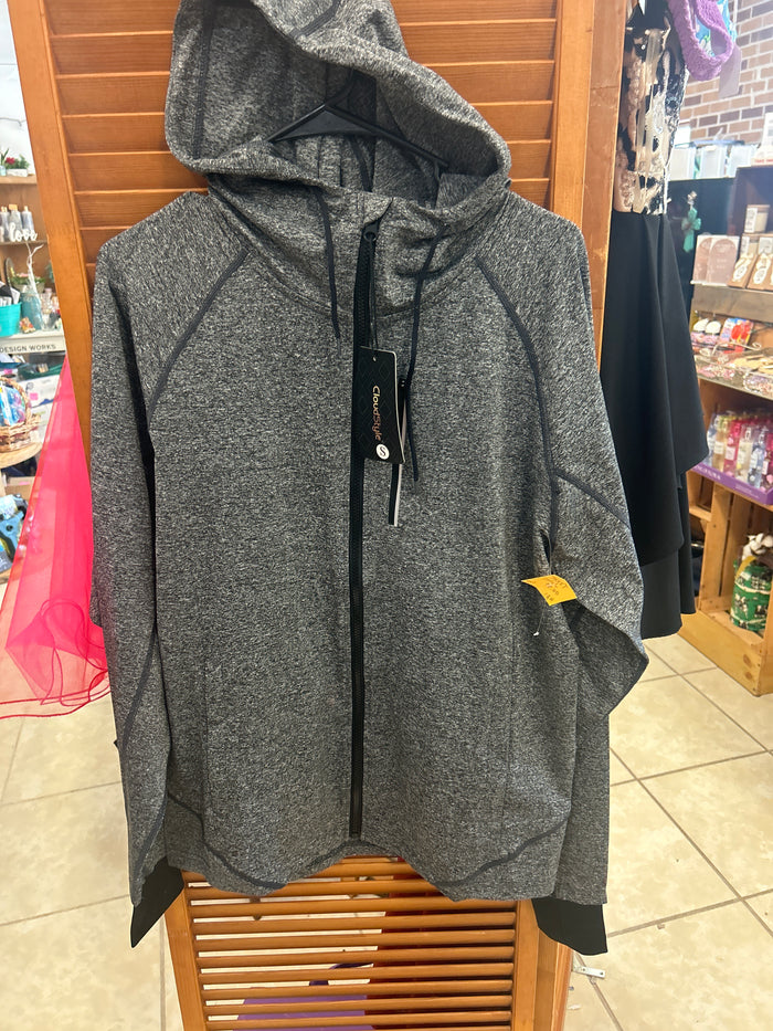 CloudStyle full-zip hooded athletic jacket NEW SMALL