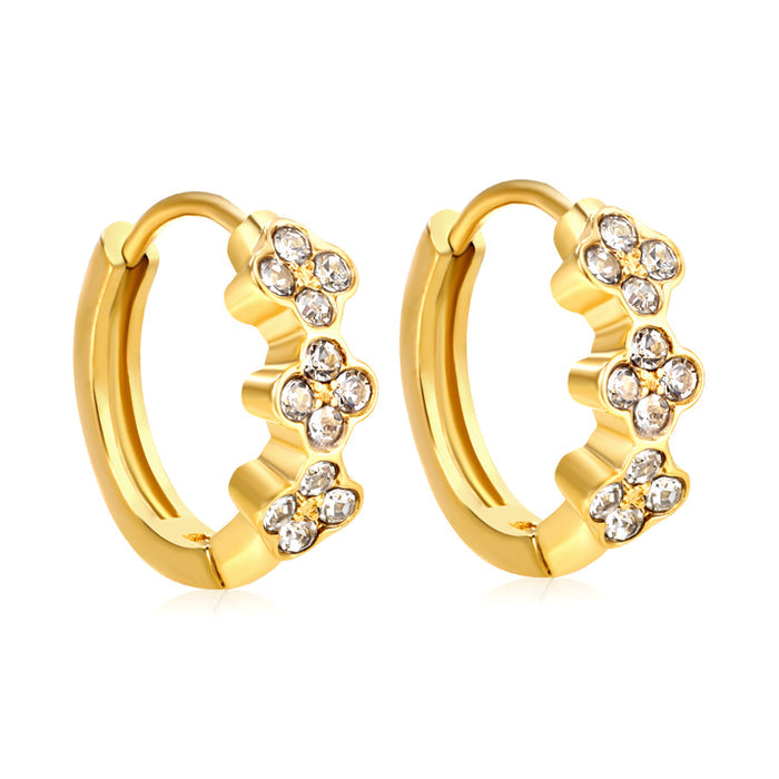CLOVER  Earring/Mini huggies