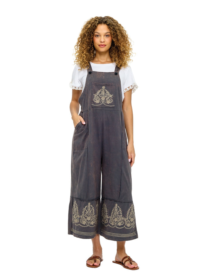Comfy Cotton Overalls ~ Gray