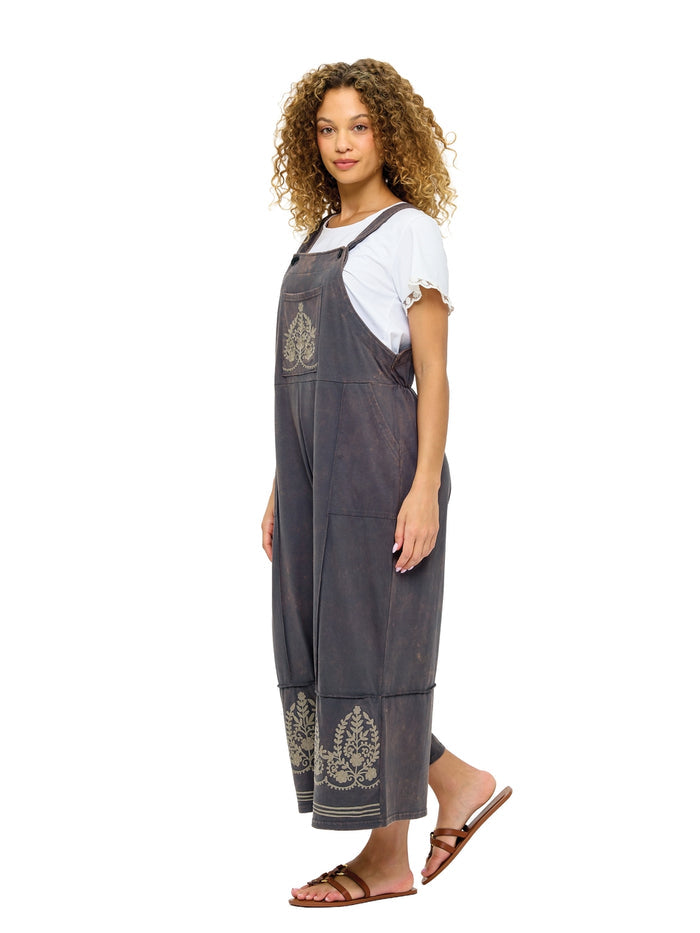 Comfy Cotton Overalls ~ Gray