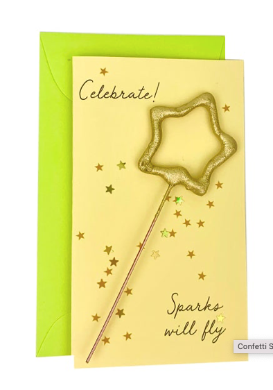 Confetti Sparkler Cards Celebrate!