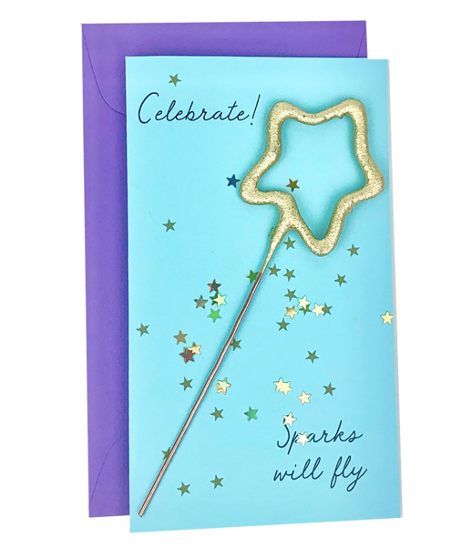 Confetti Sparkler Cards Celebrate!