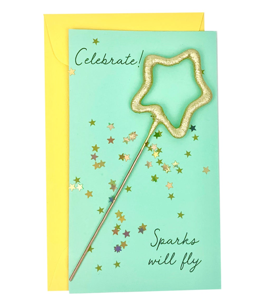 Confetti Sparkler Cards Celebrate!