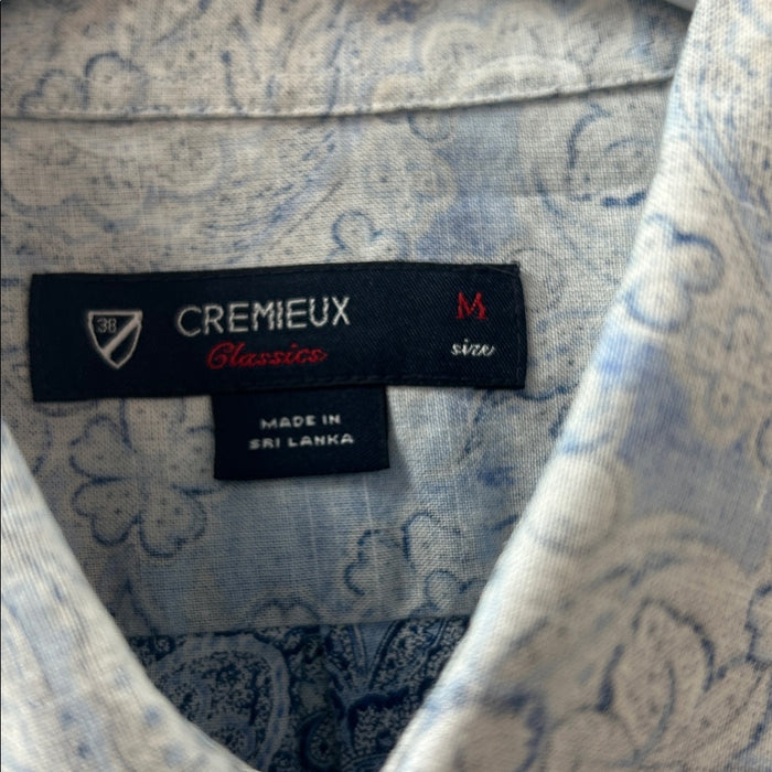 Daniel Cremieux Light Blue Floral Dress Shirt Medium