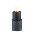 Danya B 22 in. Outdoor Wood Burning Faux Stone Fire Column with Metal Fire Bowl (TFE980082) main image.