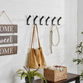 Danya B Black Cast Iron Railway Spike Wall Mount Hook Set of 6 (SW305) main image.