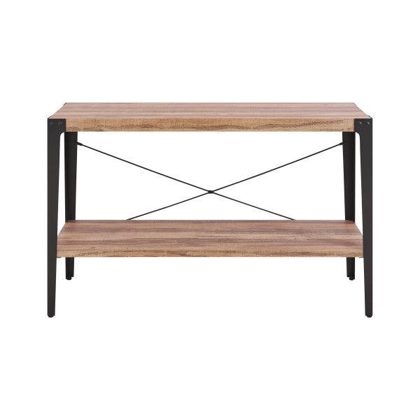 Danya B Credenza Console Table with Metal Legs and Distressed Wood Finish (GH19001) main image.