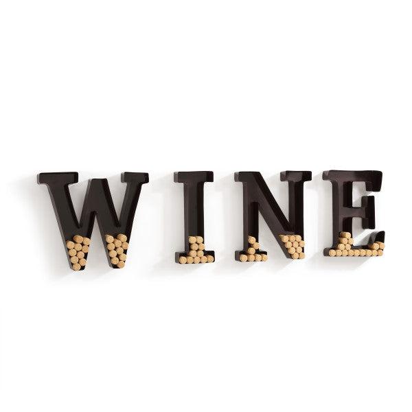 Danya B Metal Wall Mount "Wine" Letters Cork Holder (HG10196)
