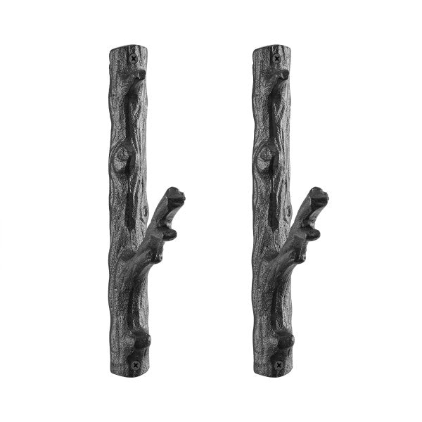 Danya B Set of 2 Cast Iron Tree Branch Wall Mount Coat Hooks (SW194) main image.