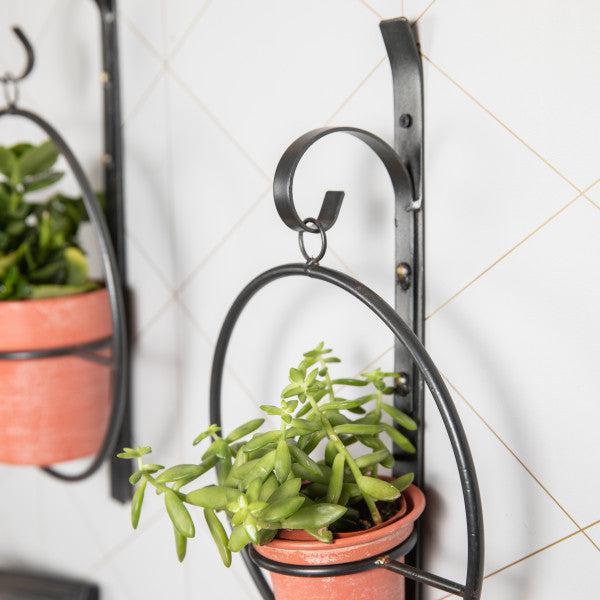 Danya B Tivoli 2-Piece Metal Hanging Planter Set (FHB21243)