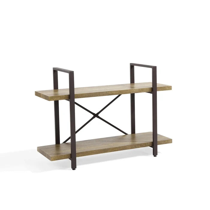 Danya B Two-Level Rustic Shelving Unit main image.