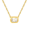 DIAMOMND BOX Necklace - CLEAR