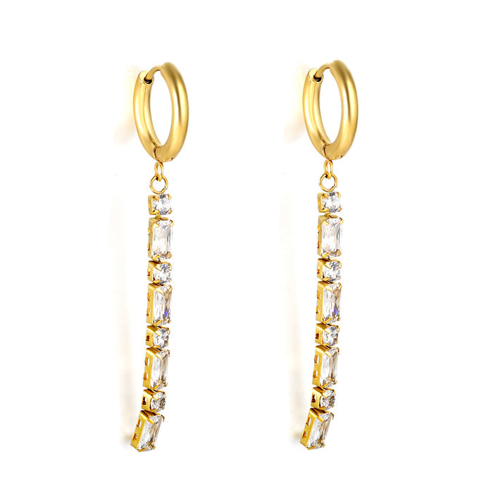 DIAMOND CHAIN Earring /Huggies