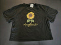Dirtee Laundry Sunflower Cropped T-shirt MEDIUM