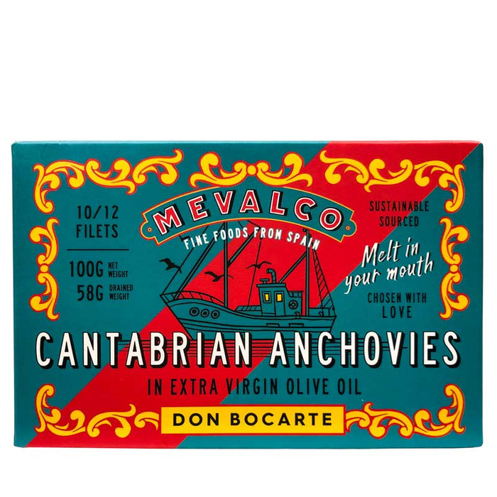 Don Bocarte Cantabrian Anchovies, 100g