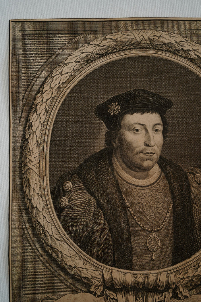 Early 19th Century Engraving "Duke of Buckingham" by Jacobus Houbraken