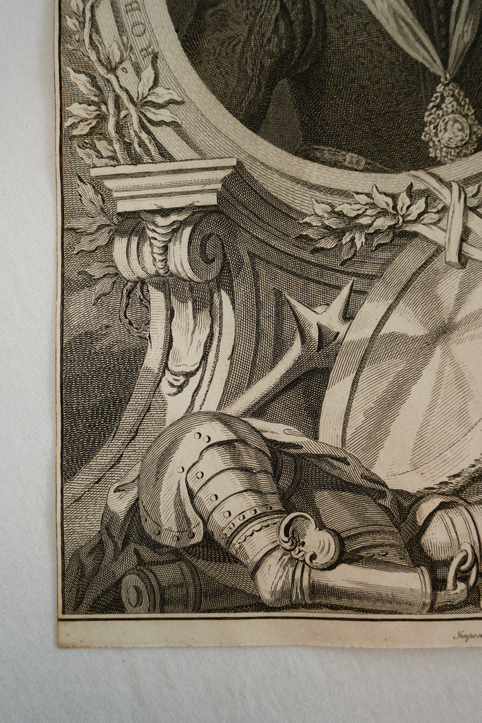 Early 19th Century Engraving "Robert Carr, Earl of Somerset" by Jacobus Houbraken