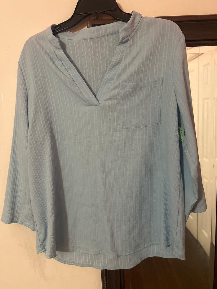 Emery Rose v-neck casual shirt MEDIUM