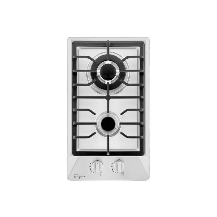Empava 12 in. 2 Burner Gas Cooktop in Stainless Steel (12GC29) main image.