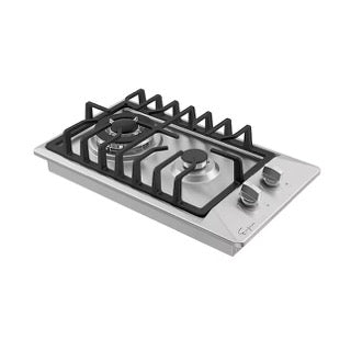 Empava 12 in. 2 burner Gas Cooktop in Stainless Steel (12GC29)