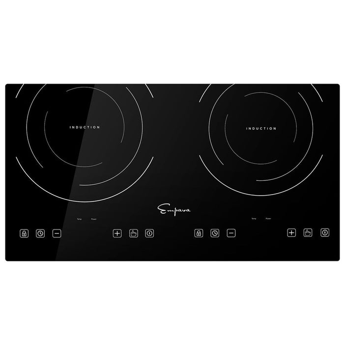 Empava 12 in. 2 Burner Induction Cooktop (IDC12B2) control panel.