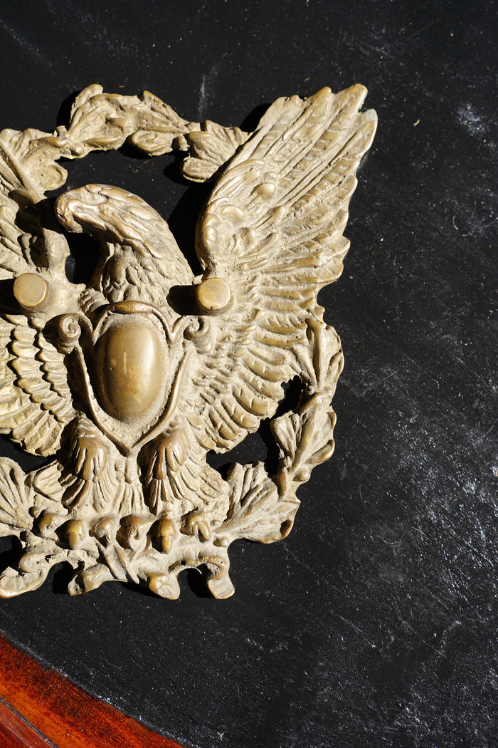 English Brass Decorative Salvage Eagle Plaque