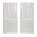Europa Nightstand Panels, Set Of 2 - White