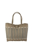 Extra Small,  Guadalupe - Putty + Silver Tote