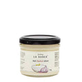 Jar of Finca La Barca Oak Smoked Spanish Alioli on a white background
