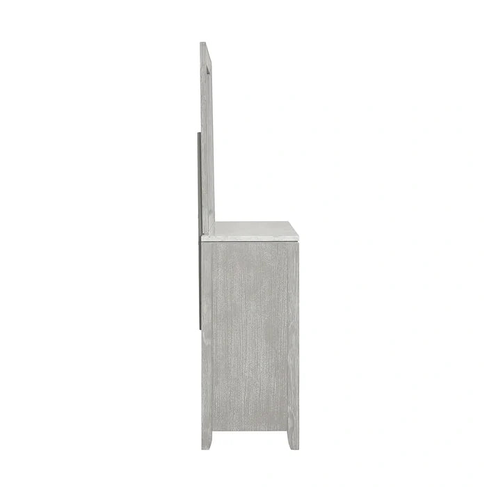 Fiona Landscape Mirror-Mist Gray