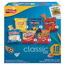 FRITO LAY VARIETY PACK CHIPS 18 count "Classic Mix"