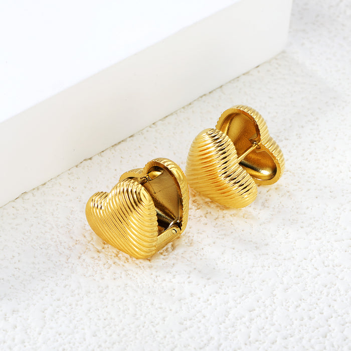 FULLHEART Earring /Huggies Doubleside