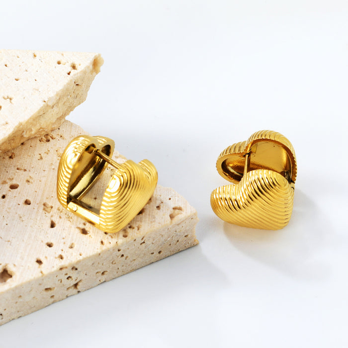 FULLHEART Earring /Huggies Doubleside