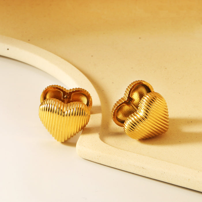 FULLHEART Earring /Huggies Doubleside