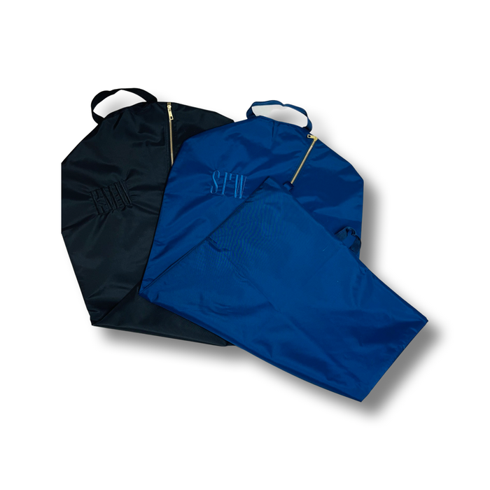 Garment Hanging Bag with Brass Zipper