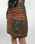 Grateful Dead Dancing Bear Skirt ~ Rust