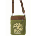 Green Cotton Purse ~ Mushroom Print