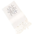 Grey Turkish Hand Towel with Caning