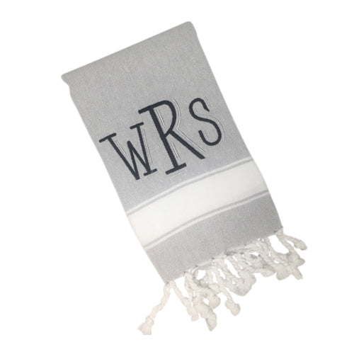 Grey Turkish Hand Towel