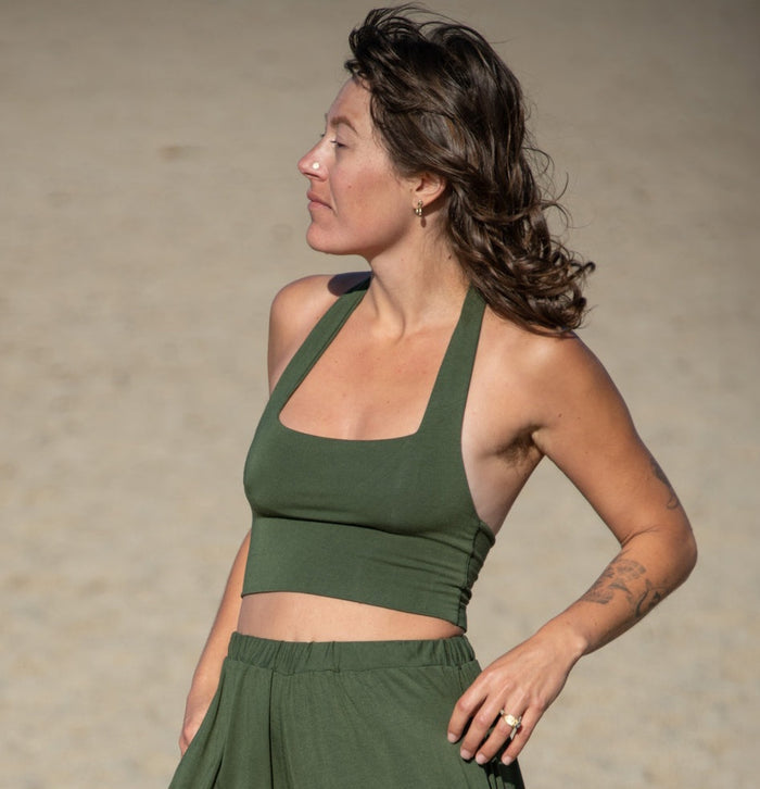 Halter Bralette in Seven Solid Colors