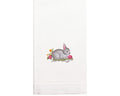 Hand Embroidered Bunny Towel