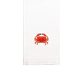 Hand Embroidered Crab Towel