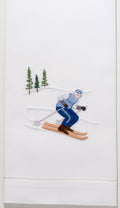 Hand Embroidered Ski Towel