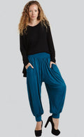 Harem Pants - Solid Color - Teal