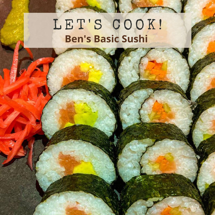 Recipe for Somerset Foodie Basic Sushi with smoked salmon and avocado with pickled ginger on the side