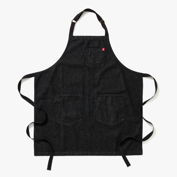 Hedley & Bennett Abalone Black Denim Apron main image.