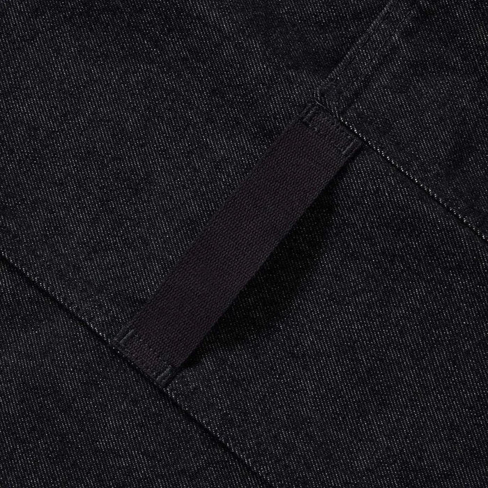 Towel loop on Hedley & Bennett black denim apron