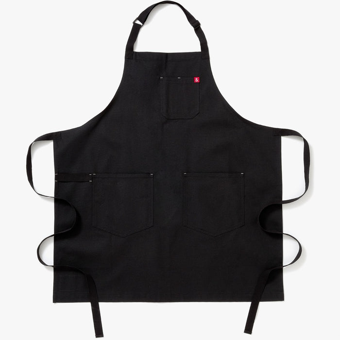 Hedley & Bennett Caviar Black Essential Apron main image.