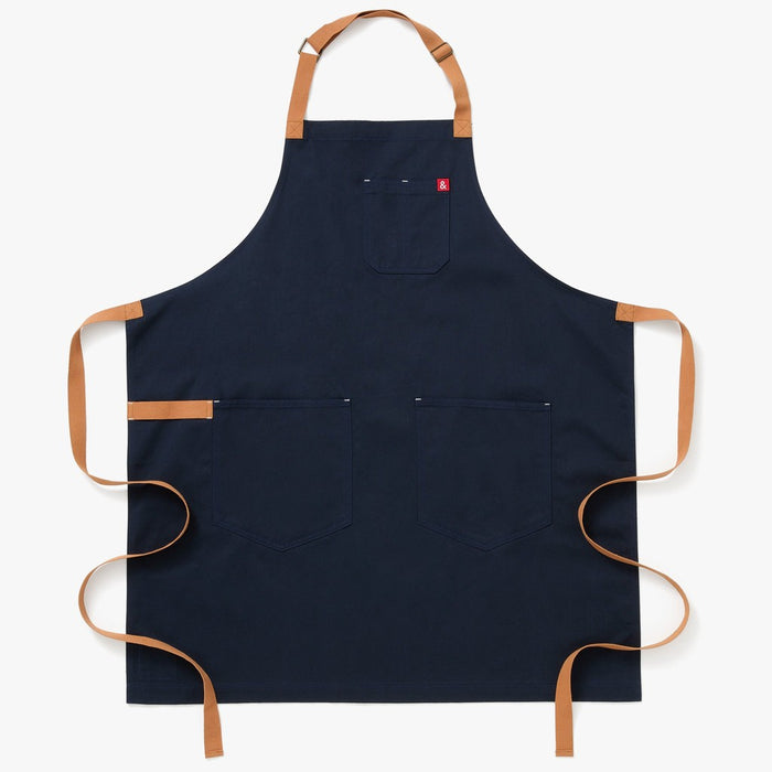 Hedley & Bennett Midnight Cider Blue Essential Apron main image.