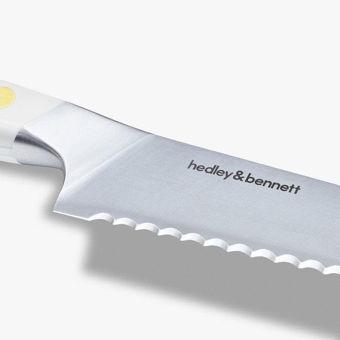 Hedley & Bennett Professional 9 in. Serrated German Steel Bread Knife with Color Options